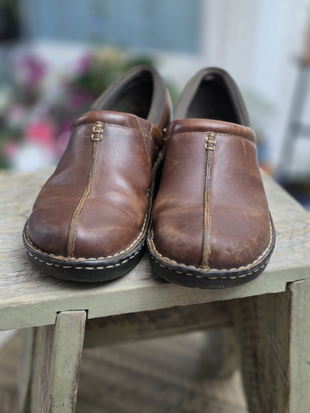 Eastland Brown Leather Slip-On Loafers
